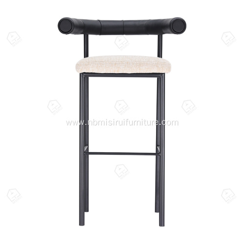 Metal frame with backrest counter chair